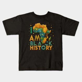 I AM BLACK HISTORY - Black Activism Kids T-Shirt